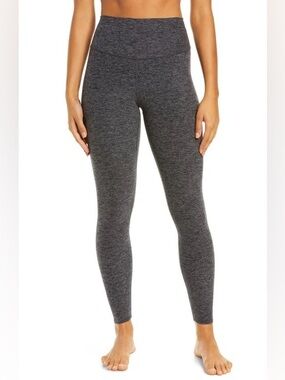 ALO Yoga Alosoft 7/8 Highlight Leggings in Dark Heather Gray - M